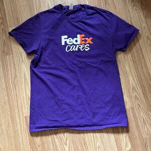 original vintage FedEx Cares employee workwear mens limited edition Size Medium